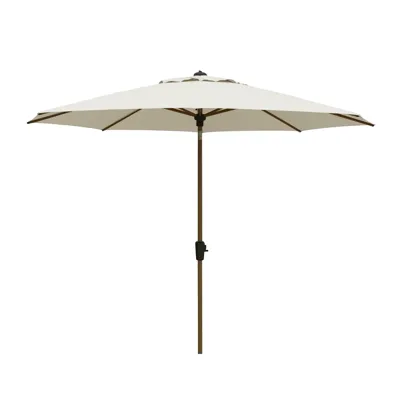 Madison Parasol Lissabon teak luxe champagne 300cm