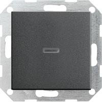 Gira drukvlakschakelaar wisselschakelaar met contrlamp antraciet - thumbnail