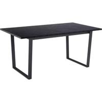 Bendt Eettafel 'Per' Marmerlook, 160 x 90cm, kleur zwart - thumbnail