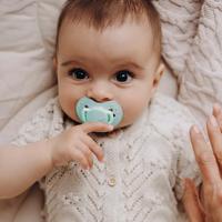 Difrax LOVI Pacifier Dynamic Newborn Baby Shower Boy - Fopspeen - thumbnail
