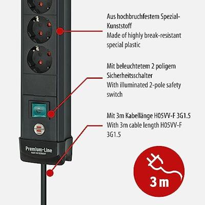 Brennenstuhl Premium-Line stekkerdoos | 6-voudig - 1951160602