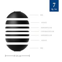 Villeroy & Boch Iconic La Boule matt zwart serviesset - thumbnail