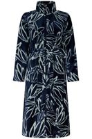 Nachtblauwe fleece badjas duurzaam - thumbnail