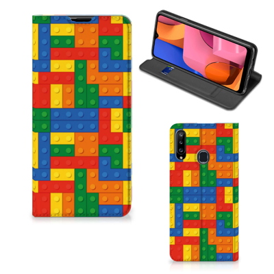Samsung Galaxy A20s | Hoesje met Magneet | Blokken