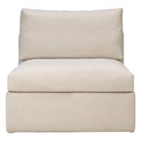 Ethnicraft Modulaire Bank 'Mellow' 1-zits, kleur Off White - thumbnail