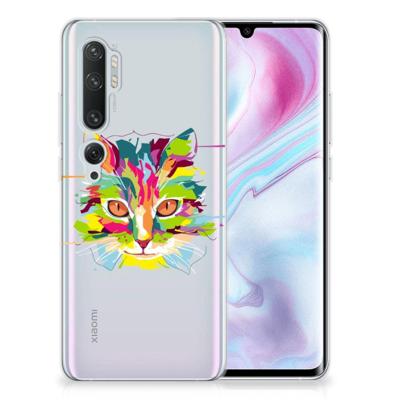 Xiaomi Mi Note 10 Pro Telefoonhoesje met Naam Cat Color Xiaomi Mi Note 10 Pro Telefoonhoesje met Naam Cat Color