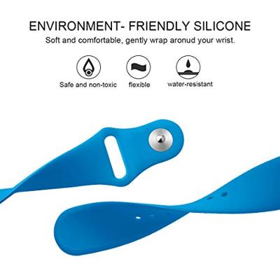 Fitbit Versa 1 / 2 & Lite siliconen bandje - Maat: Large - Blauw Fitbit Versa 1 / 2 & Lite siliconen bandje - Maat: Large - Blauw