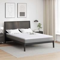 VidaXL Matrastopper wit 140 x 190 cm gebreide stof - thumbnail