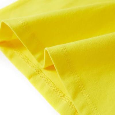 Kindershirt met kapmouwen 104 felgeel Kindershirt met kapmouwen 104 felgeel