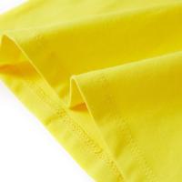 Kindershirt met kapmouwen 116 felgeel - thumbnail