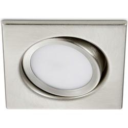 Trio InbouwspotRila Square 8cm 3000K met led metaalgrijs - 650210107