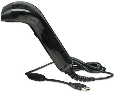 Manhattan 401517 USB-Kit Barcodescanner Kabel 1D Zwart Handmatig USB Manhattan 401517 USB-Kit Barcodescanner Kabel 1D Zwart Handmatig USB