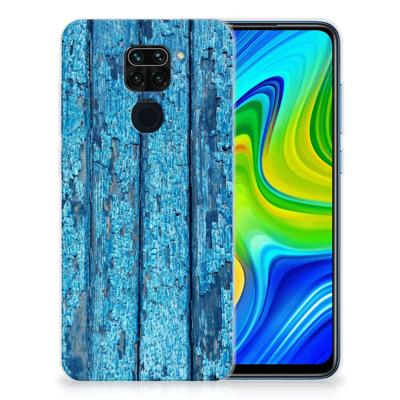 Xiaomi Redmi Note9 | Bumper Hoesje | Wood Blue Xiaomi Redmi Note9 | Bumper Hoesje | Wood Blue