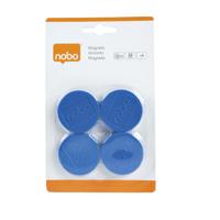 Magneet nobo 38mm blauw 4 stuks - thumbnail