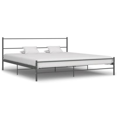 Bedframe metaal grijs 180x200 cm