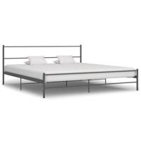 Bedframe metaal grijs 180x200 cm - thumbnail
