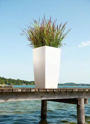 LECHUZA Jardiniere Cubico Kleur 40 ALL-IN-ONE Leisteen 13158 421429