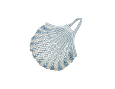 Bo Weevil Nettas - korte hengsels - biologisch katoen - blauw/wit Bo Weevil Nettas - korte hengsels - biologisch katoen - blauw/wit