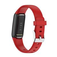 Fitbit Luxe - Sportbandje met gesp - Maat: Large - Rood - thumbnail