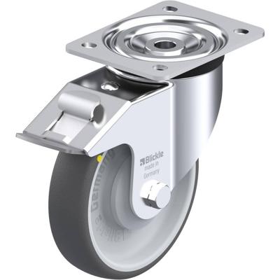 Blickle L-PATH 160KA-FI-ELS Zwenkwiel met rem Wieldiameter: 160 mm Draagvermogen (max.): 260 kg 1 stuk(s)