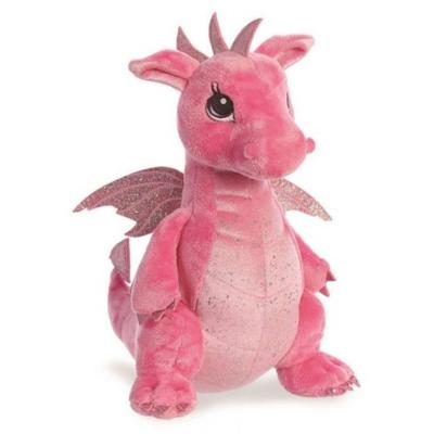 Aurora knuffeldraak Sparkle Tales Dahlia roze 30,5 cm