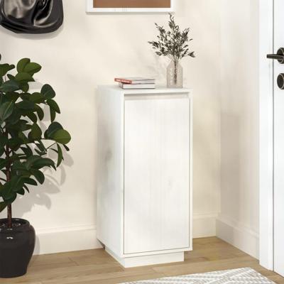 VidaXL Schoenenkast 35x35x80 cm massief grenenhout wit