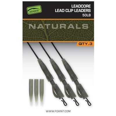 Fox Naturals Leadcore Power Grip Lead Clip Leaders 3st.