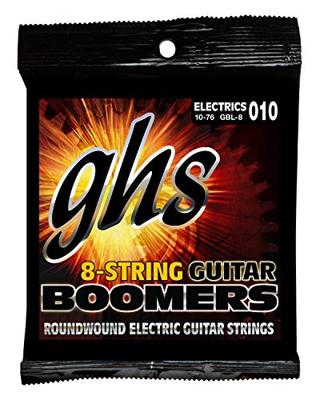 GHS GBL-8 Boomers 8-string light snarenset voor 8-snarige gitaar GHS GBL-8 Boomers 8-string light snarenset voor 8-snarige gitaar