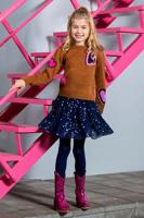 B.Nosy winter mesh rok meisjes - navy blauw - River - pailletten - thumbnail