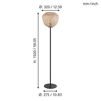 Eglo Rotan vloerlampDembleby - 43264