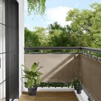 VidaXL Balkonscherm 75x700 cm 100% oxford polyester taupe - thumbnail