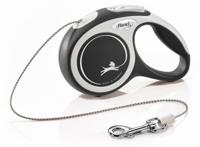 Flexi New Comfort - Hondenriem - Koord - Zwart - XS - 3M - thumbnail