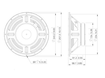 Lavoce WSF101.70G Woofer 8 Ω