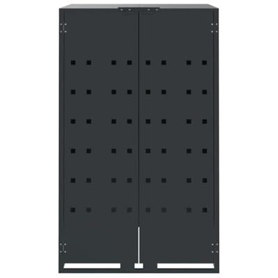 Containerberging 4 containers 276x79x117 cm staal antraciet