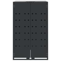 Containerberging 4 containers 276x79x117 cm staal antraciet - thumbnail