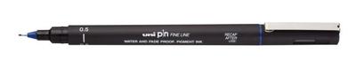 Fineliner uni-ball pin 0.5mm blauw