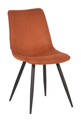LABEL51 Eetkamerstoel 'Jort' Rib, kleur Roest