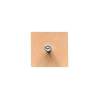 Meubelpoot vierkant 7 bij 7 cm en hoogte 10 cm van massief hout (M8) - thumbnail
