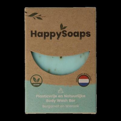 HappySoaps Body Bar Bergamot & Wierook 100gr