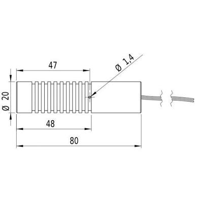 Picotronic Lasermodule Lijn Groen 10 mW LD532-10-5(20x80)110DEG-C1000