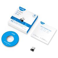 Cudy ac650 wireless dual band mini usb wlan adapter (zwart) - thumbnail