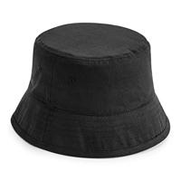 Beechfield CB90N Organic Cotton Bucket Hat - Black - L/XL - thumbnail
