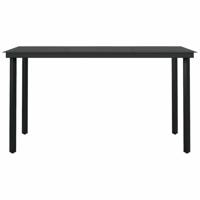 5-delige Tuinset poly rattan glas bruin - thumbnail