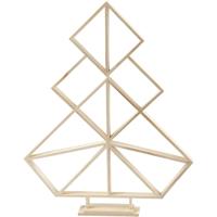 Creativ Company Geometrische kerstboom van hout, h: 60 cm, b: 47 cm, 1 stuk - thumbnail