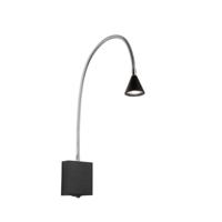 Lucide BUDDY - Bedlamp / Wandlamp - LED - 1x4W 4000K - Zwart - thumbnail