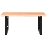 Badkamer wandschap staal en massief eikenhout - thumbnail