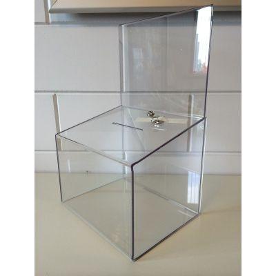 Visitekaartbox maxi met kaarthouder+slot