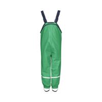 Playshoes regenbroek bretels fleece gevoerd Uni Groen-104 - thumbnail