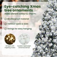 VidaXL Kunstkerstboom met 300 led wit 240 cm pvc en staal en kunststof - thumbnail