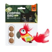 Fofos papegaai met geluid en catnip ballen - thumbnail